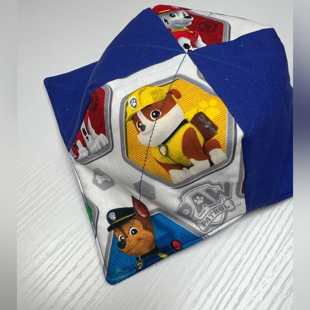 Hand Crafted Bowl Cozy Bowl Holder Microwavable  Cotton Padded Paw Patrol Blue